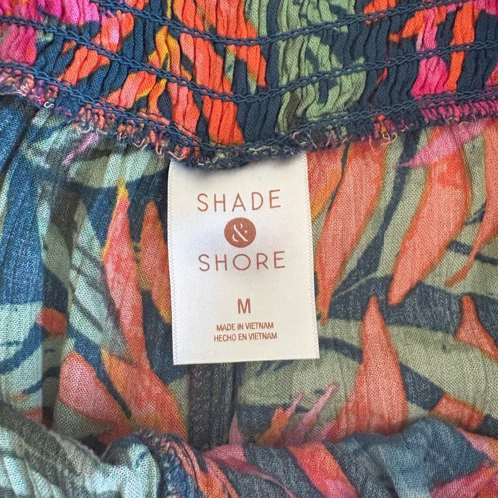 Shade & Shore Red and Pink Tropical Pantd